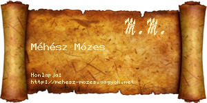 Méhész Mózes névjegykártya